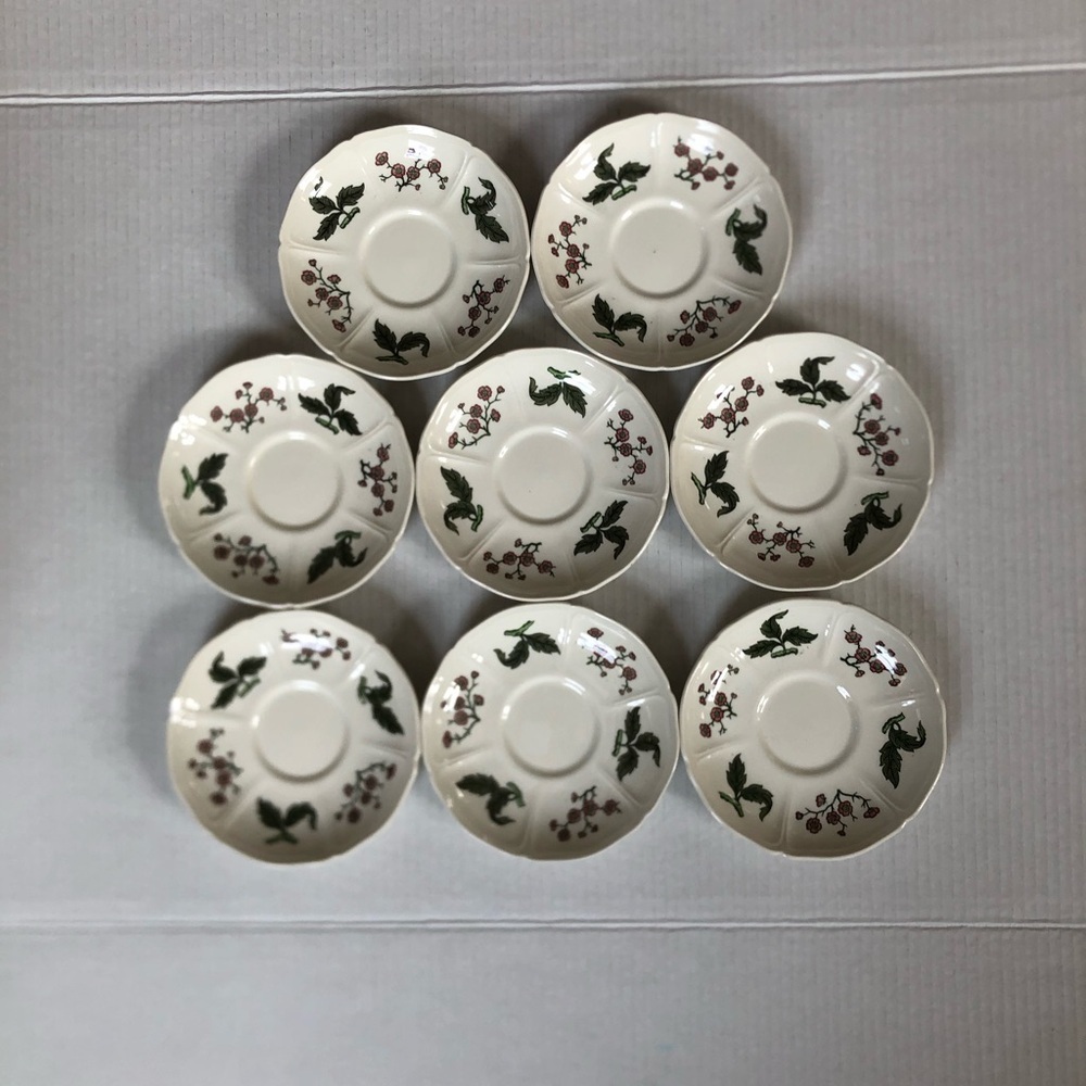 Vtg Wedgwood Mandarin Small Saucers